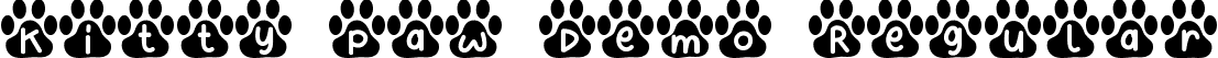 Kitty Paw Demo Regular font - KittyPawDemoRegular.ttf