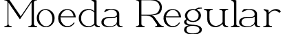 Moeda Regular font - moeda.ttf