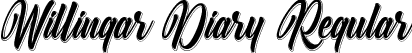 Willingar Diary Regular font - WillingarDiary-1GMjL.ttf