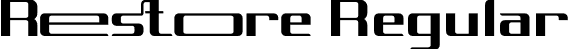 Restore Regular font - Restore.otf