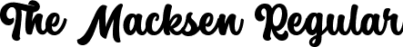 The Macksen Regular font - TheMacksen-ZV24x.ttf