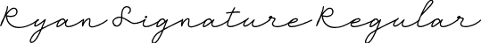 Ryan Signature Regular font - Ryansignature-vmG94.otf