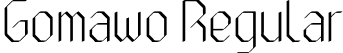 Gomawo Regular font - Gomawo.ttf