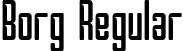 Borg Regular font - borg.ttf