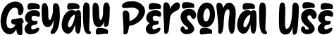 Geyalu Personal Use font - Geyalu-PersonalUse.otf