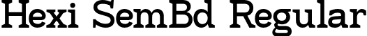 Hexi SemBd Regular font - HexiSemibold-6YMmx.otf