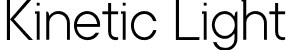 Kinetic Light font - Kinetic-Light.otf