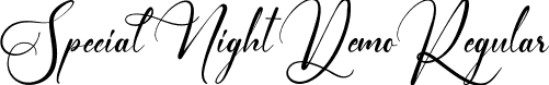 Special Night Demo Regular font - SpecialNightDemoRegular.ttf