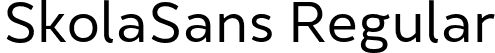 SkolaSans Regular font - SkolaSans-Regular.otf