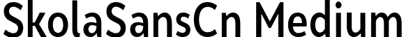 SkolaSansCn Medium font - SkolaSansCn-Medium.otf