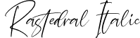 Rastedral Italic font - Rastedral Italic.otf