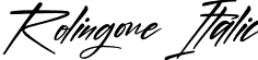 Rolingone Italic font - Rolingone Italic.otf