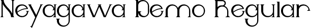 Neyagawa Demo Regular font - NeyagawaDemoRegular.ttf