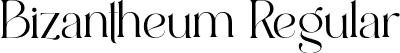 Bizantheum Regular font - bizantheum-8m2d2.otf