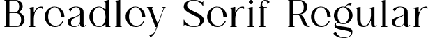 Breadley Serif Regular font - BreadleySerifRegular-GOyVg.ttf