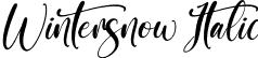 Wintersnow Italic font - Wintersnow Italic.ttf