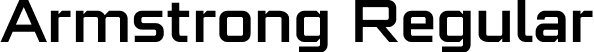 Armstrong Regular font - Armstrong.otf