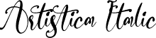 Artistica Italic font - Artistica Italic.otf