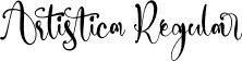 Artistica Regular font - Artistica.ttf