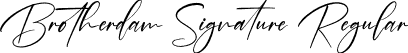 Brotherdam Signature Regular font - Brotherdam Signature.ttf