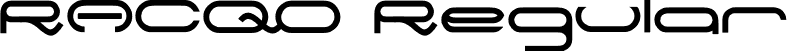 RACQO Regular font - RACQO.ttf