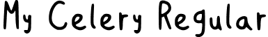 My Celery Regular font - My Celery.ttf