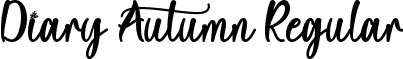 Diary Autumn Regular font - Diary Autumn otf.otf