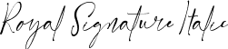 Royal Signature Italic font - Royal Signature italic otf.otf