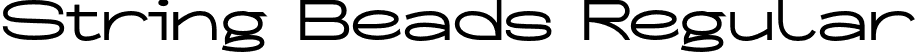 String Beads Regular font - String Beads Regular.otf