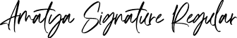 Amatya Signature Regular font - amatyasignature-yzgmj.ttf