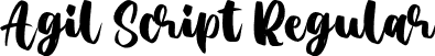 Agil Script Regular font - Agilscript-lgqm5.otf