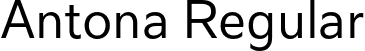 Antona Regular font - antona-regular.otf