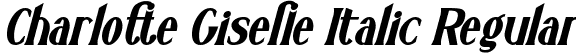 Charlotte Giselle Italic Regular font - Charlotte Giselle Italic.ttf