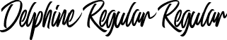 Delphine Regular Regular font - Delphine Regular.otf