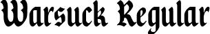 Warsuck Regular font - WarsuckRegular-2OK9K.ttf