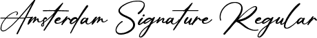 Amsterdam Signature Regular font - Amsterdam Signature Script.otf