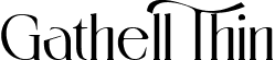 Gathell Thin font - GathellThin-jEvwy.ttf