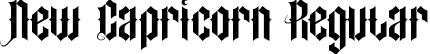 New Capricorn Regular font - New Capricorn.otf