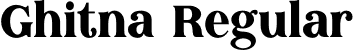 Ghitna Regular font - Ghitna.otf