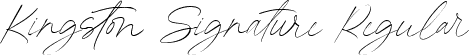 Kingston Signature Regular font - Kingston Signature.ttf