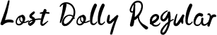 Lost Dolly Regular font - Lost Dolly.otf