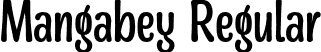 Mangabey Regular font - Mangabey.otf