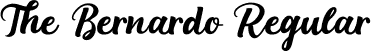 The Bernardo Regular font - The Bernardo.otf