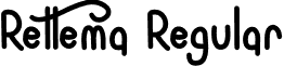 Rettema Regular font - Rettema.ttf