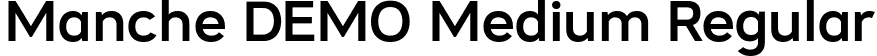 Manche DEMO Medium Regular font - MancheDEMO-Medium.ttf