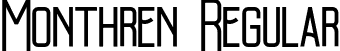 Monthren Regular font - monthren.otf