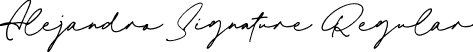 Alejandro Signature Regular font - Alejandro Signature.otf