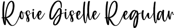 Rosie Giselle Regular font - RosieGiselle.otf