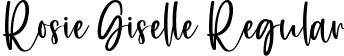 Rosie Giselle Regular font - RosieGiselle.ttf