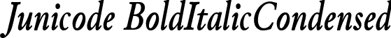 Junicode BoldItalicCondensed font - Junicode-BoldItalicCondensed.ttf